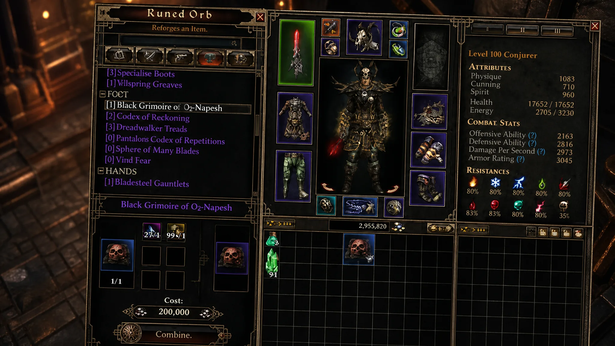Grim Dawn Fangs of Asterkarn Runed Orb Awakening