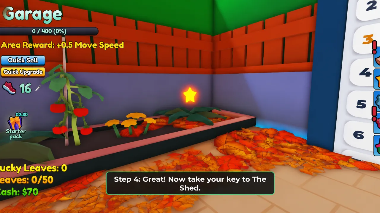First Secret Star Location in Garden Cleaner Evolution