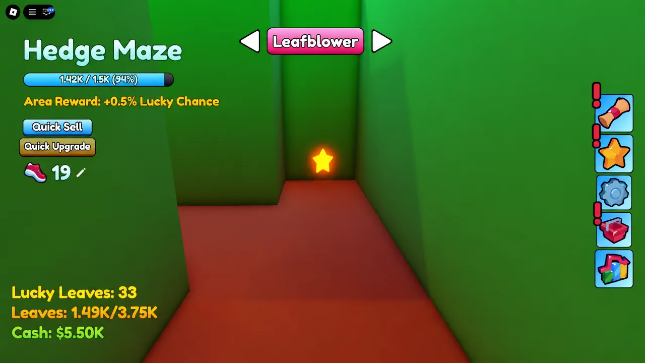 Final Secret Star Location in Garden Cleaner Evolution