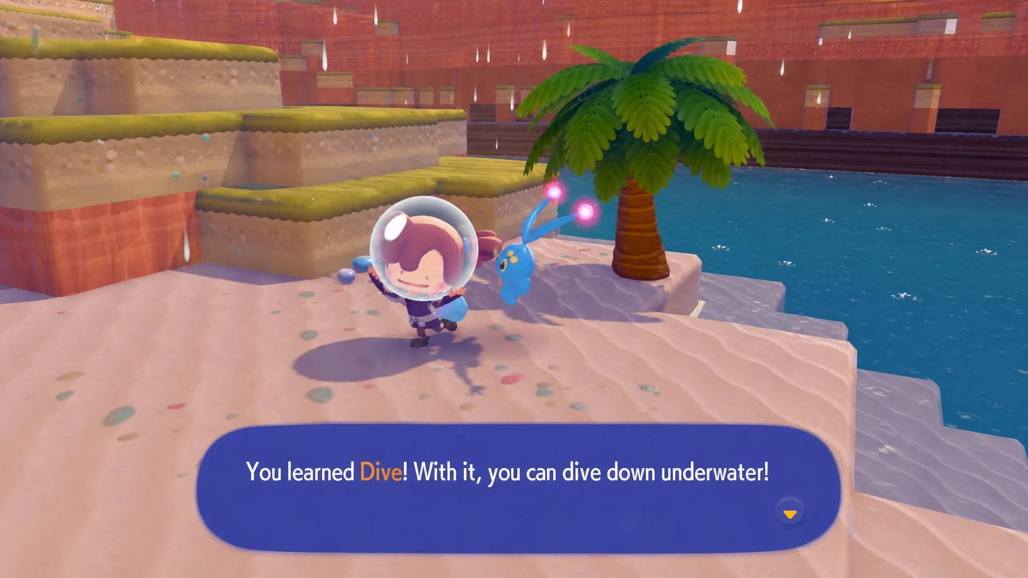 Learning Dive in pokopia