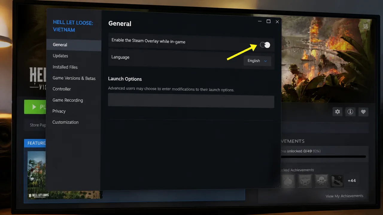 Turn Off Overlays and Background Apps
