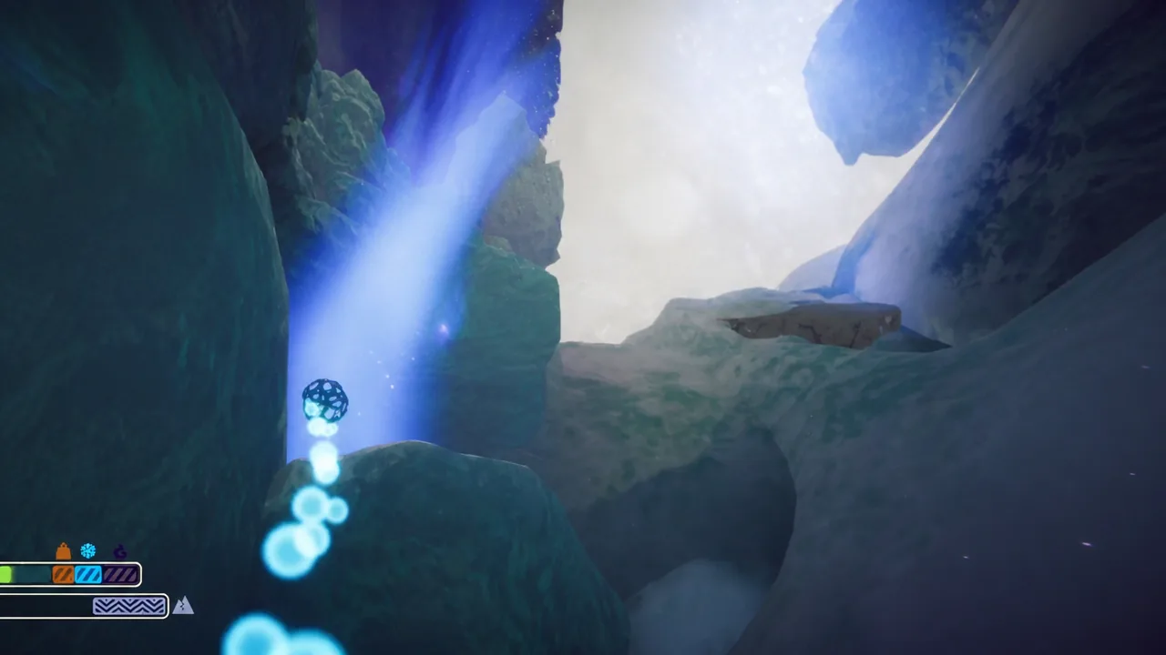 Warp Fungus teleport trail in PEAK