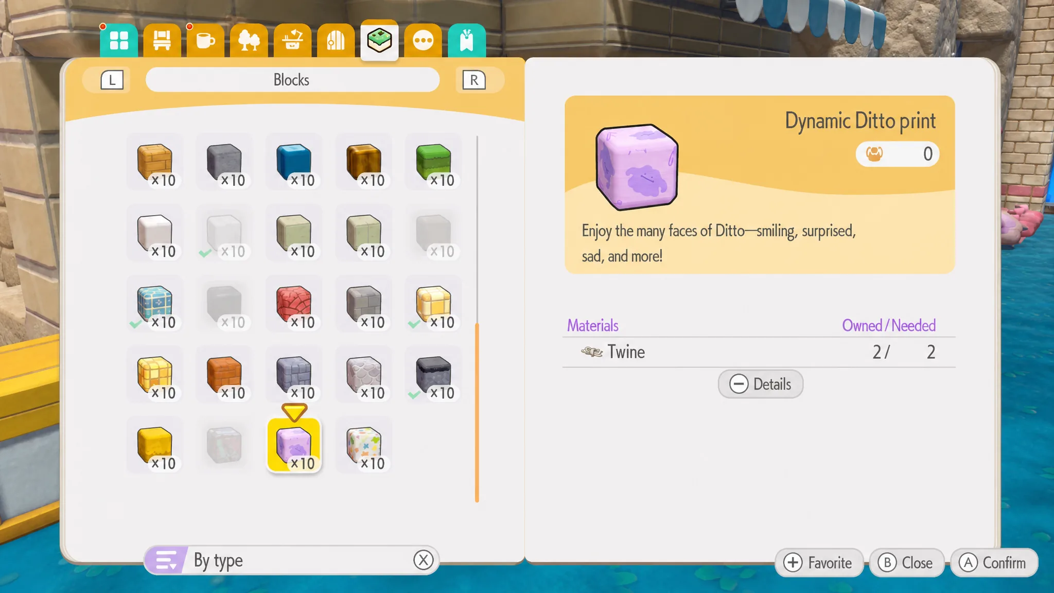 dynamic ditto print blocks pokopia