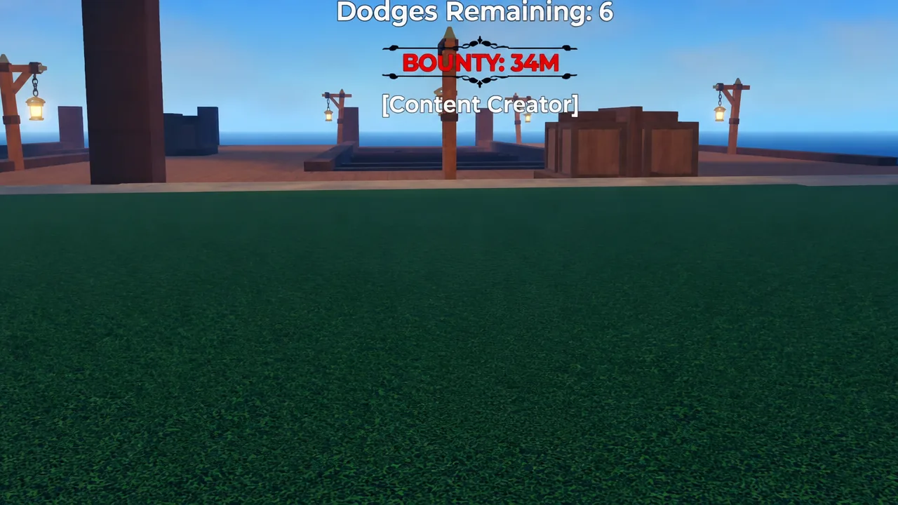 Haze Seas combat HUD showing dodges and bounty