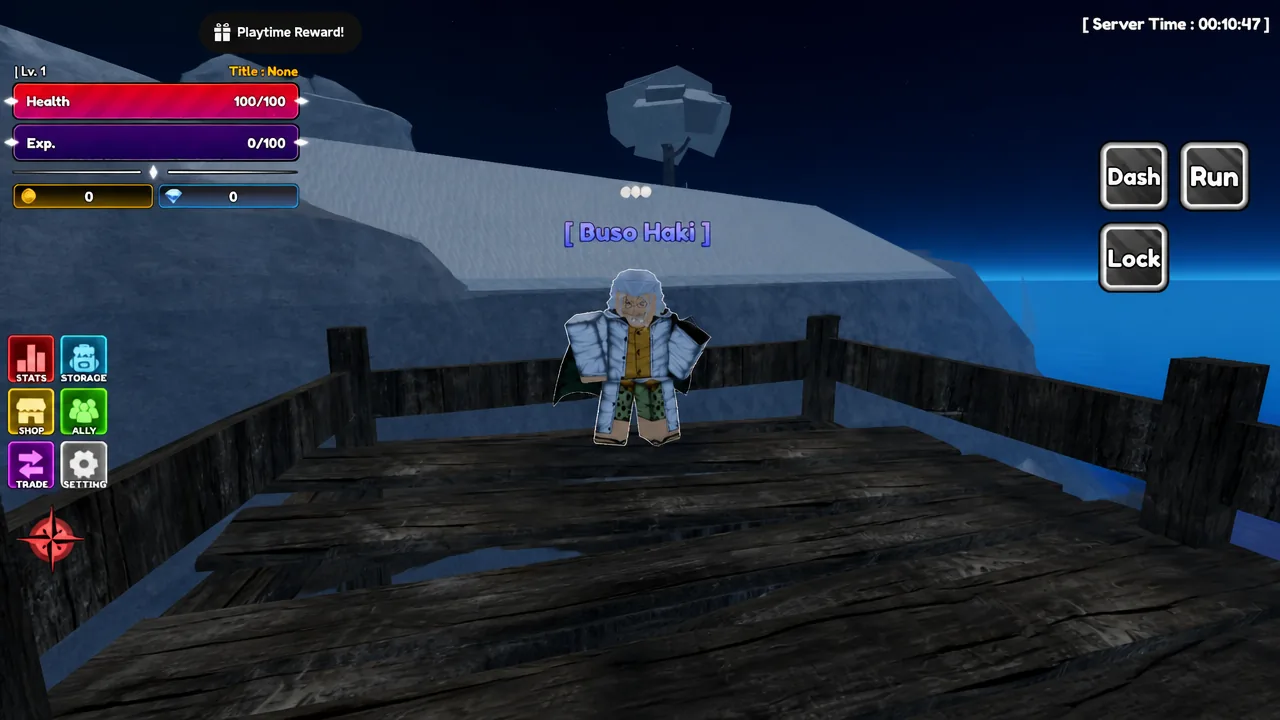 image showing the Armament Haki NPC in Lineage Piece