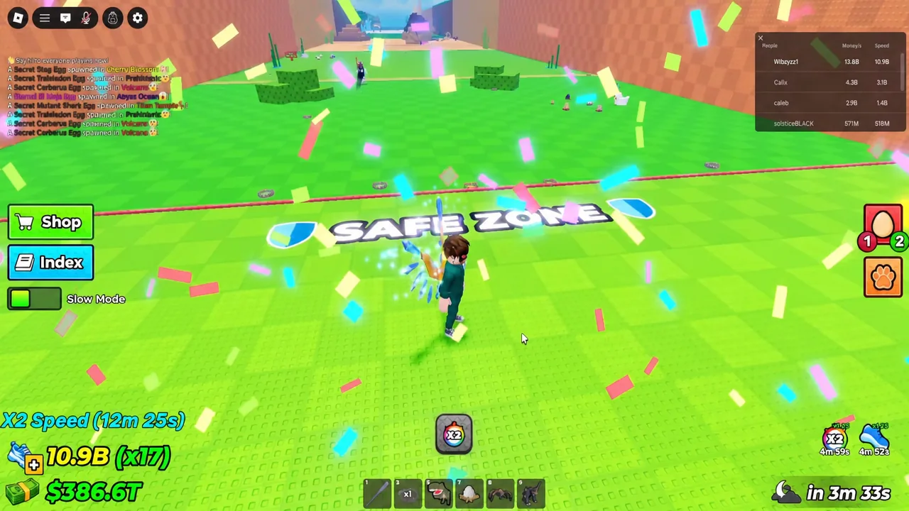 Reaching your own Safe Zone is what locks in the run and lets you strip the parasite off the egg.