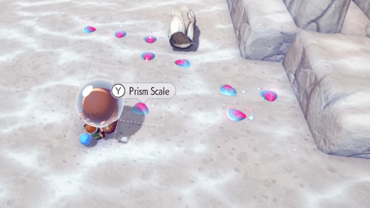 Prism Scales on ground in Pokopia