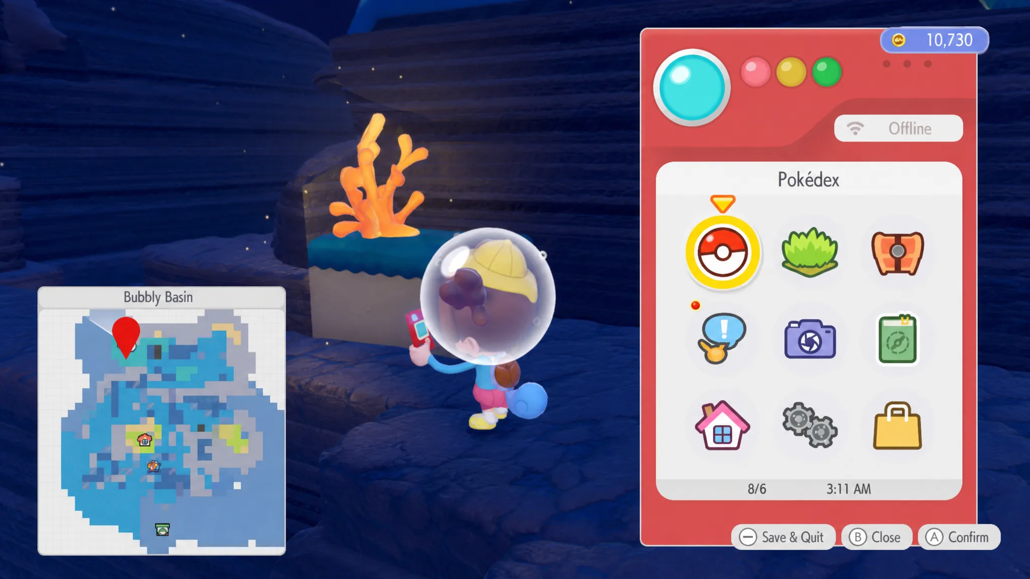 Starmie doll map location marked in pokopia