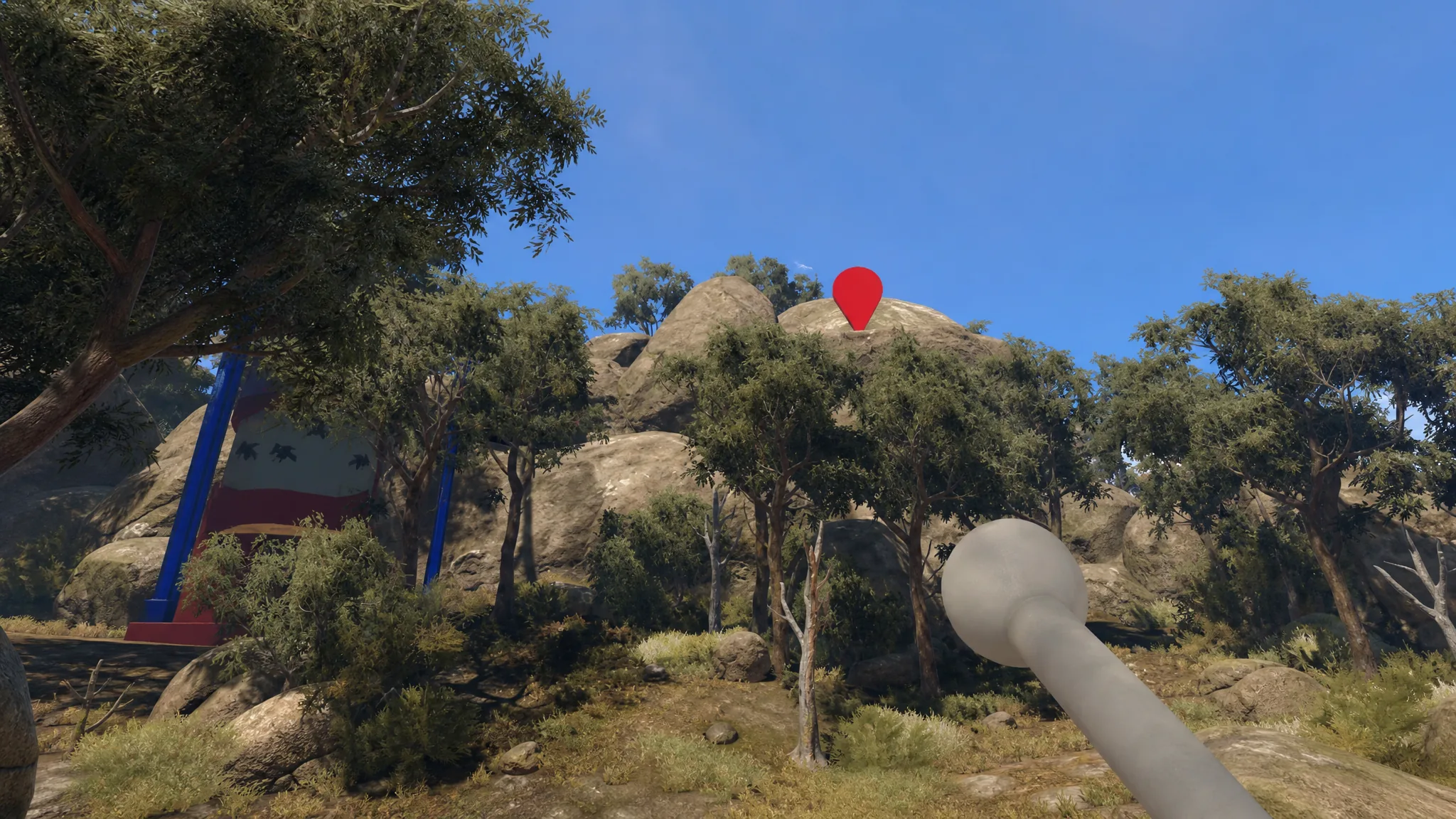 Red tower key location