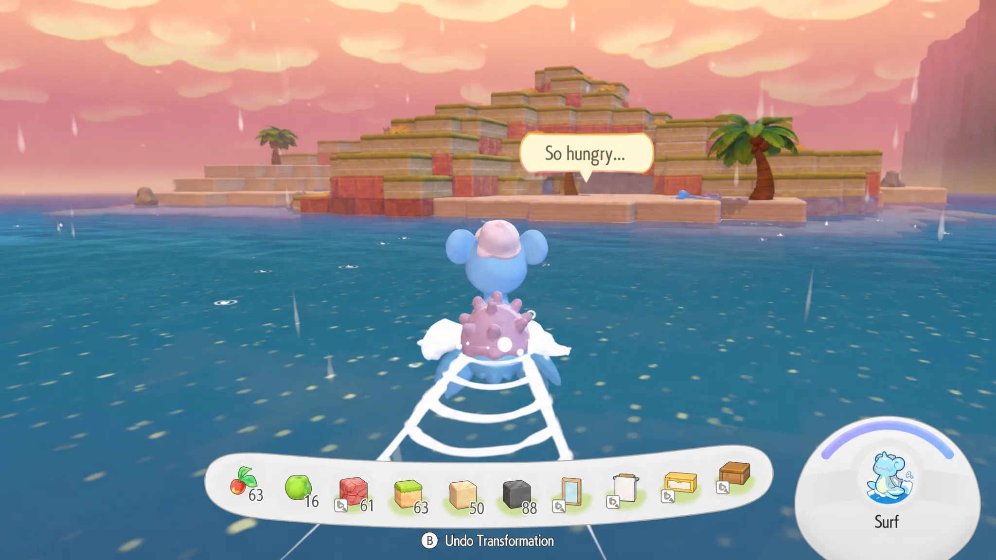 Swimming to Manaphy in Pokopia