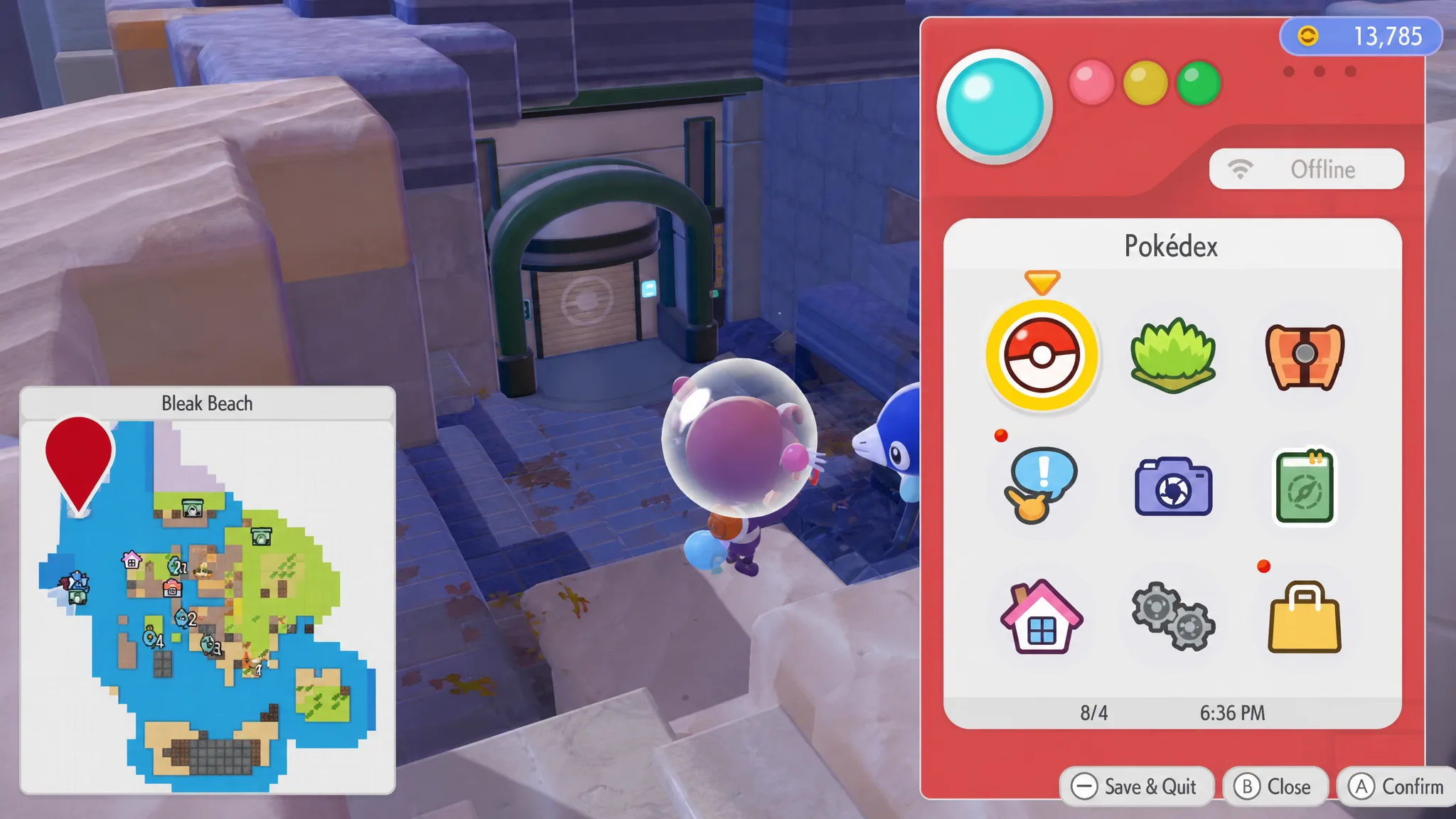 Bubbly basin gate marked in pokopia