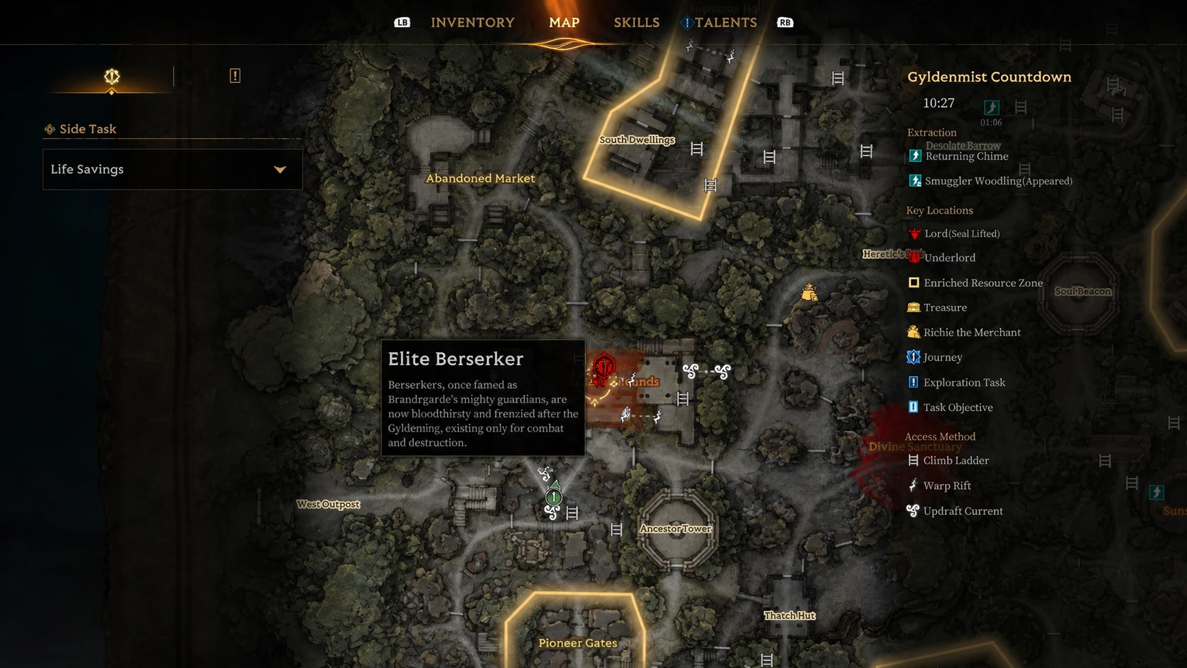 Loot Room Keys from Mini Bosses Mistfall Hunter