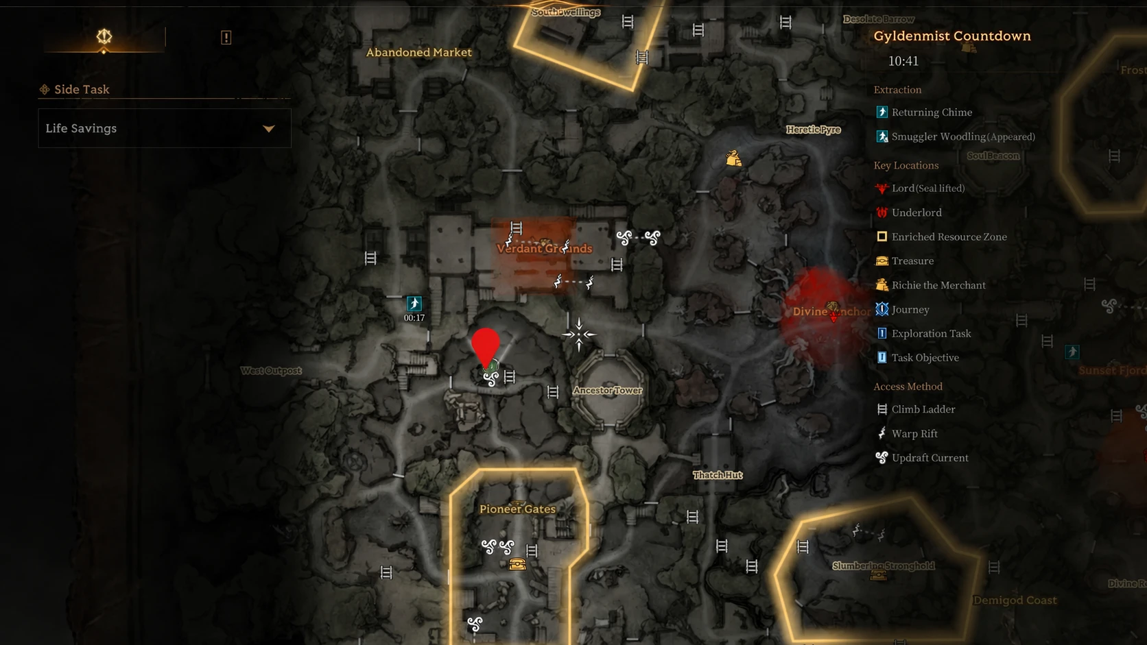 Where to Us Verdant Grounds Key Mistfall Hunter