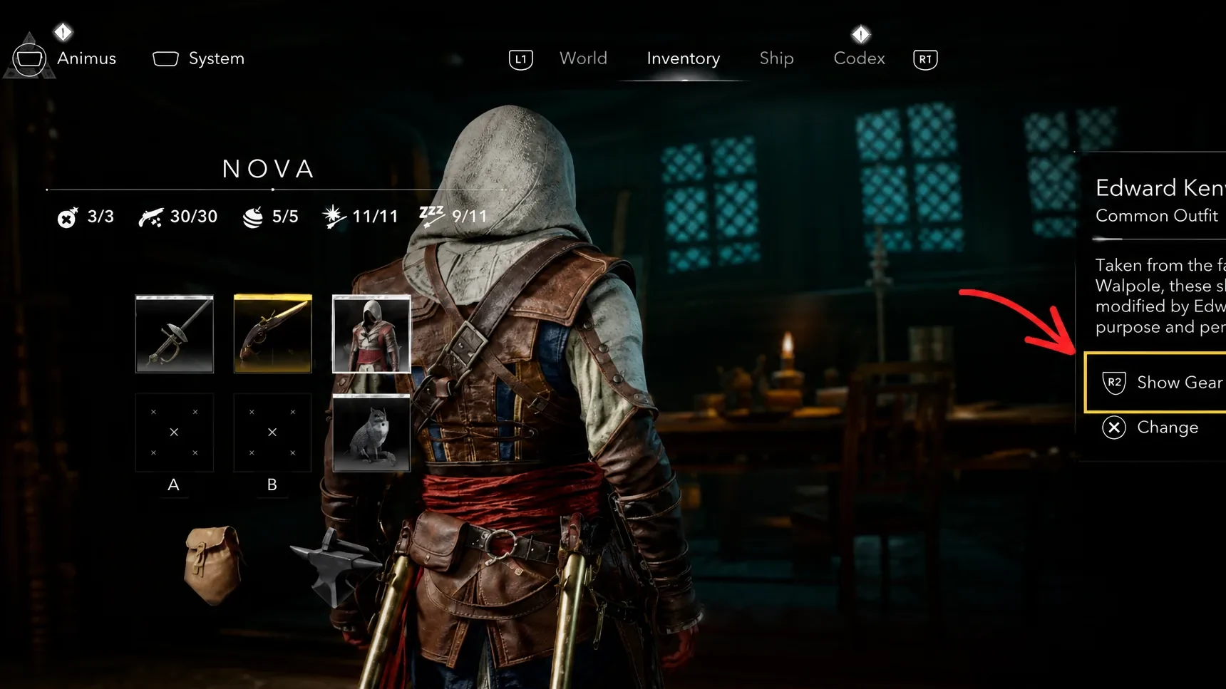 how to show blow pipe in ac black flag resynced