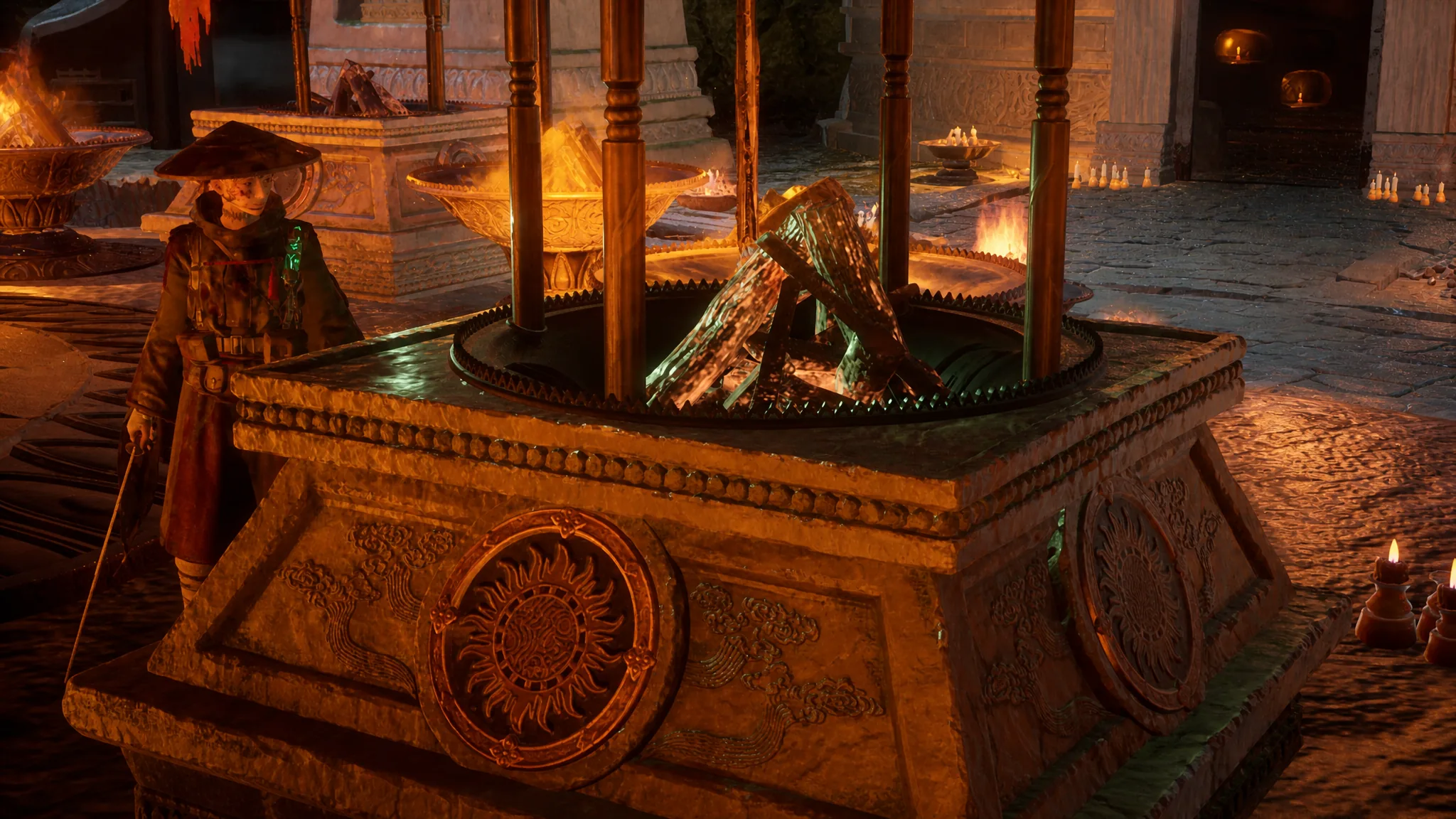The sun pyre in Beast of Reincarnation is shown