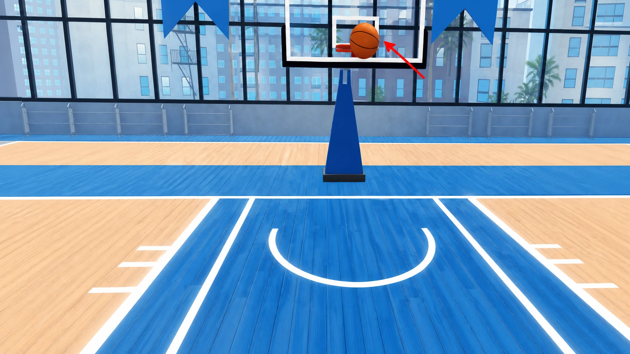 Self Lob in Practical Basketball