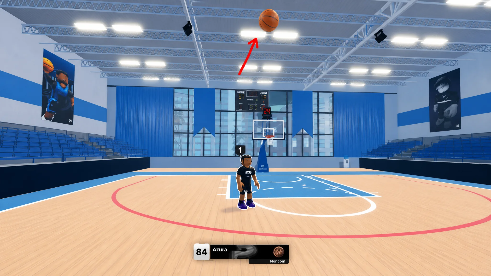 Lob in Practical Basketball