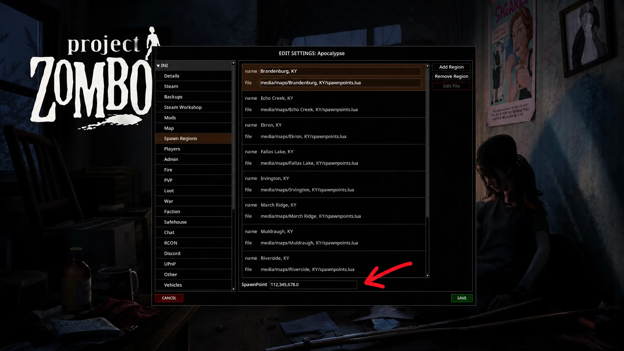 PZ SpawnPoint option