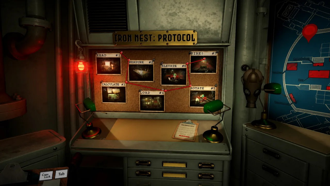 The mission board in Iron Nest