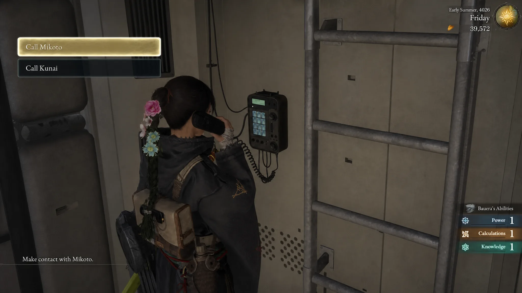 Calling Mikoto through the Communicator to reset attributes