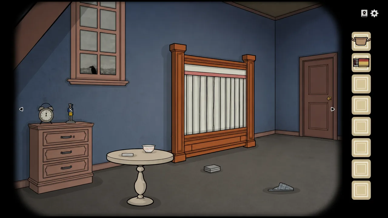 Aldous' bedroom in Servant of the Lake