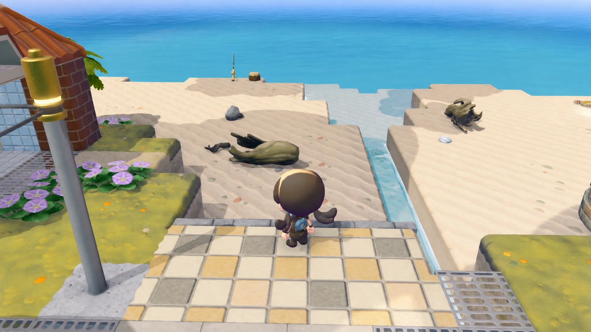 Where to enter the sea to find the entrance to Bubbly Basin in Pokémon Pokopia