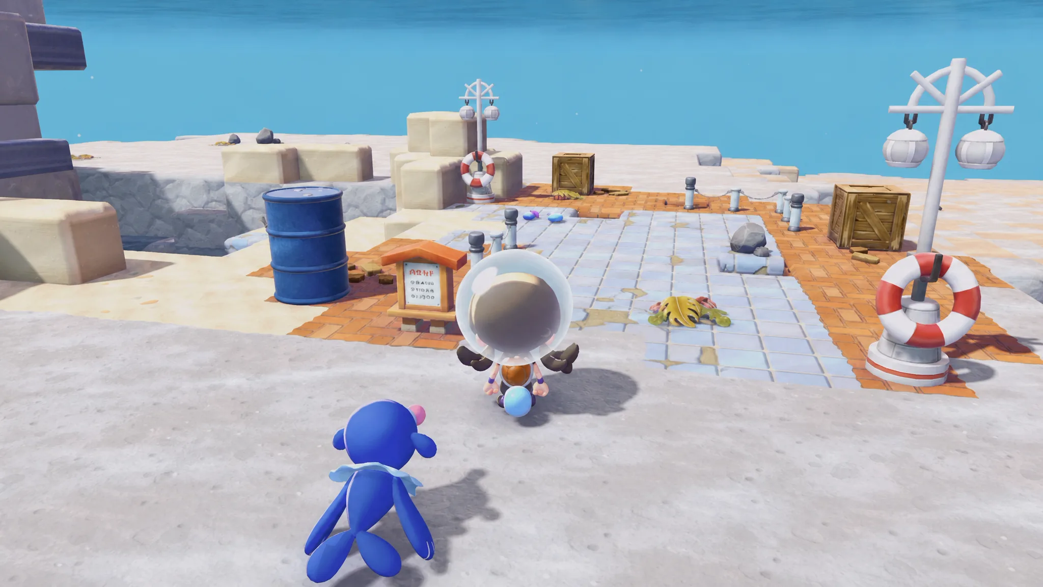 The location near the Area Gate to Bubbly Basin in Pokémon Pokopia