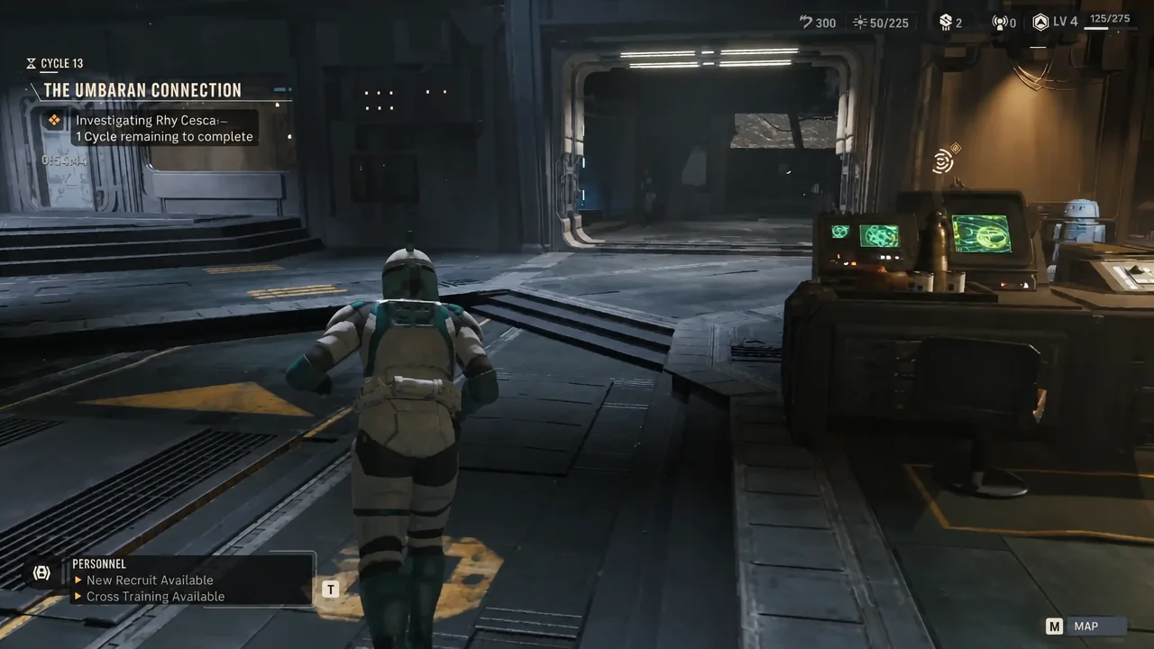 Objective panel updating after the Jae cutscene inside the Den