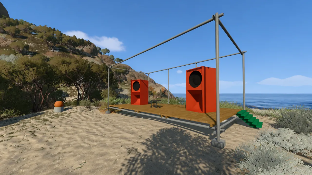 Big Red Speakers Big Walk