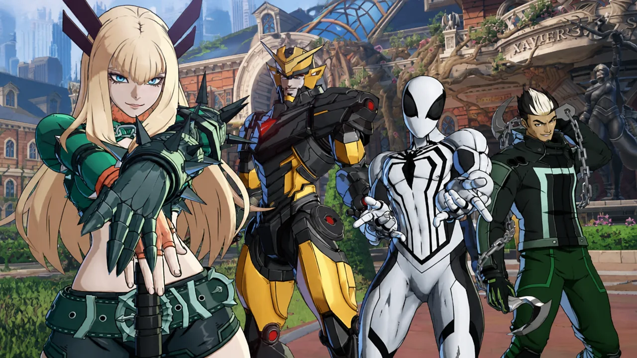 Magik, Iron Man, Spider-Man, and Ghost Rider, as seen in Marvel Tokon