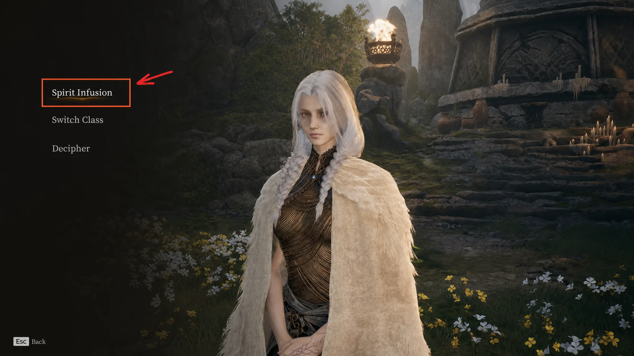 Mistfall Hunter start spirit infusion