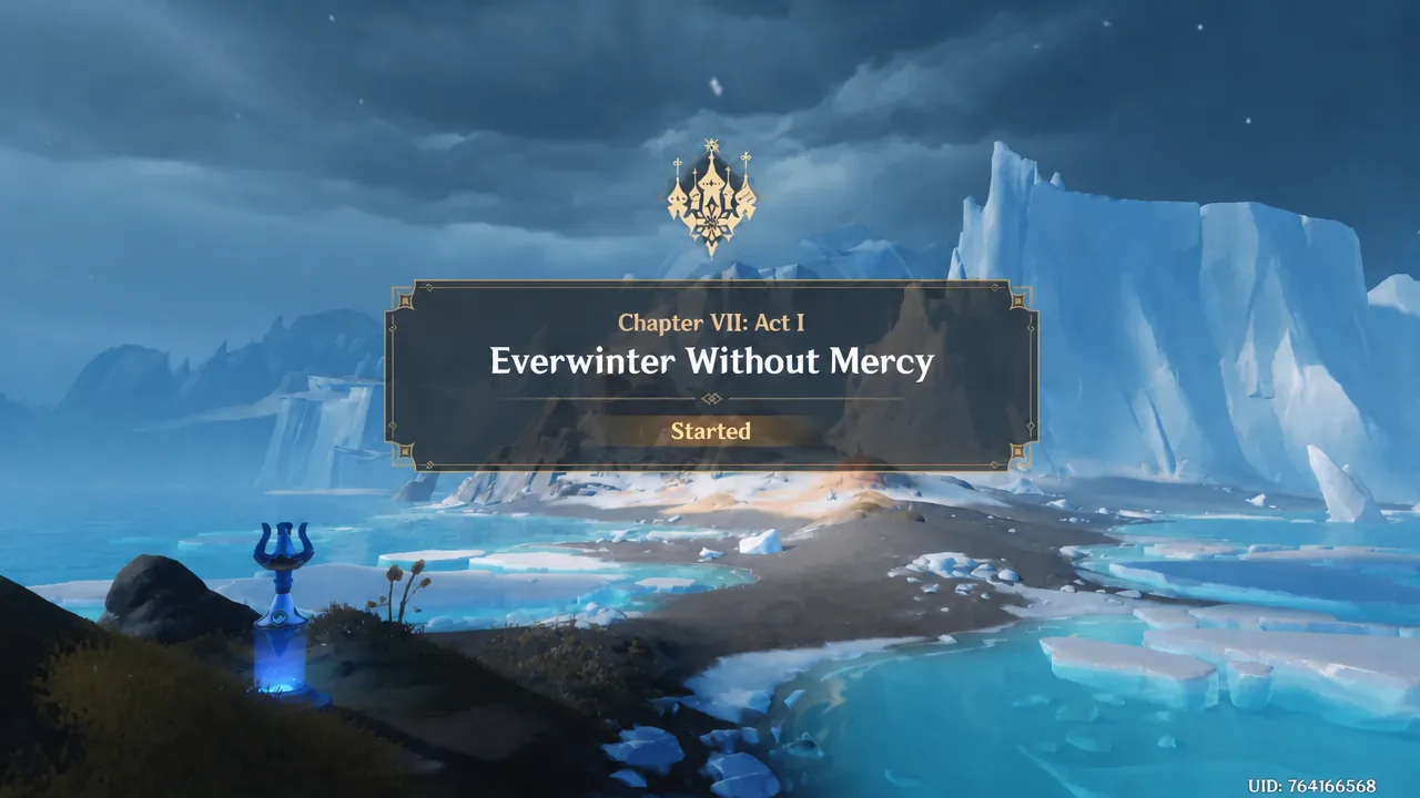 Chapter VII Act I Everwinter Without Mercy title card