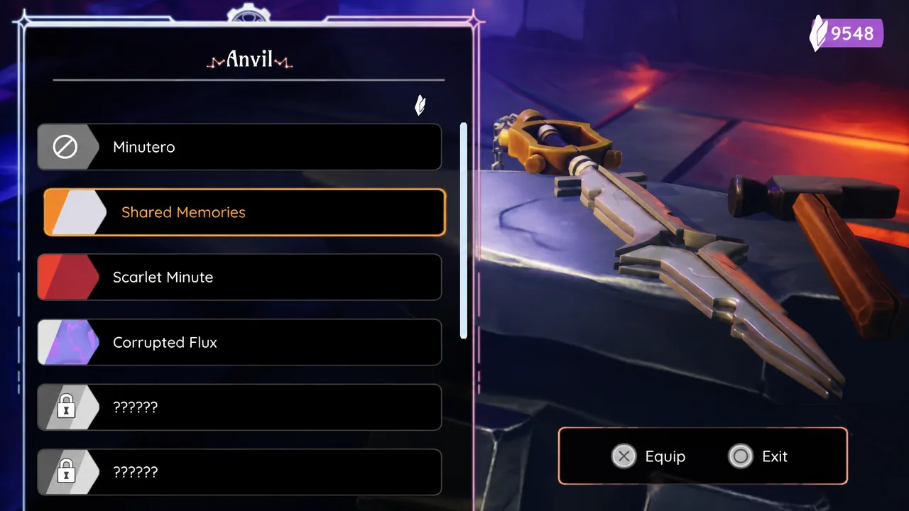The Keyblade skin on the Minutero in Duskfade