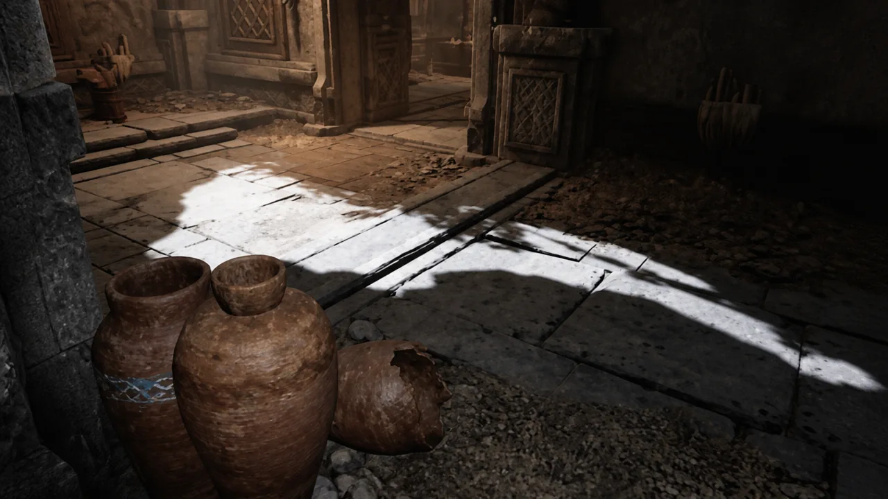 Hiding as a Vase in Mistfall Hunter
