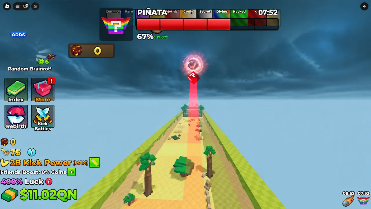 Kick a Lucky Block Meteor Shower Event