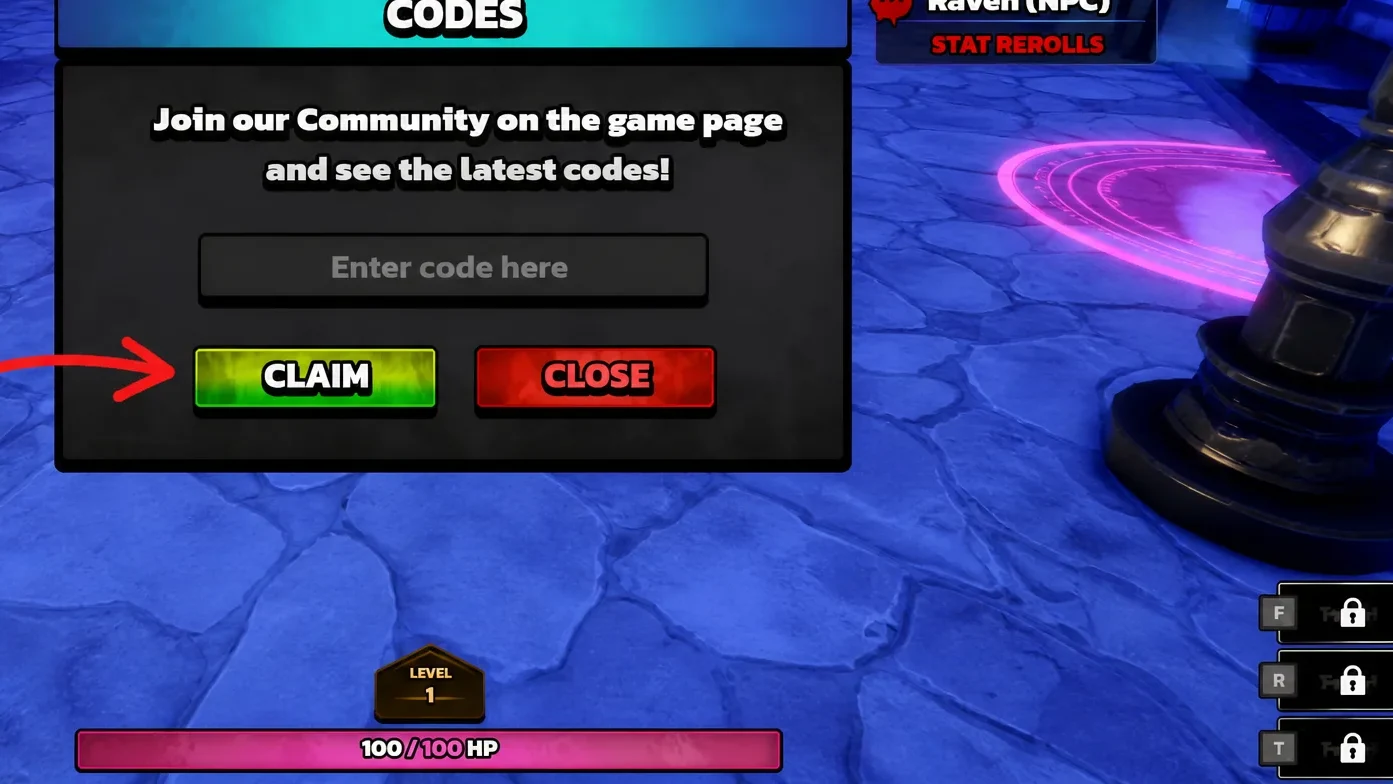 Level Legends Codes Redemption System in Game