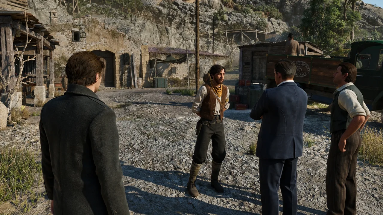 Driving Salieri from the logging camp to the sulfur mine