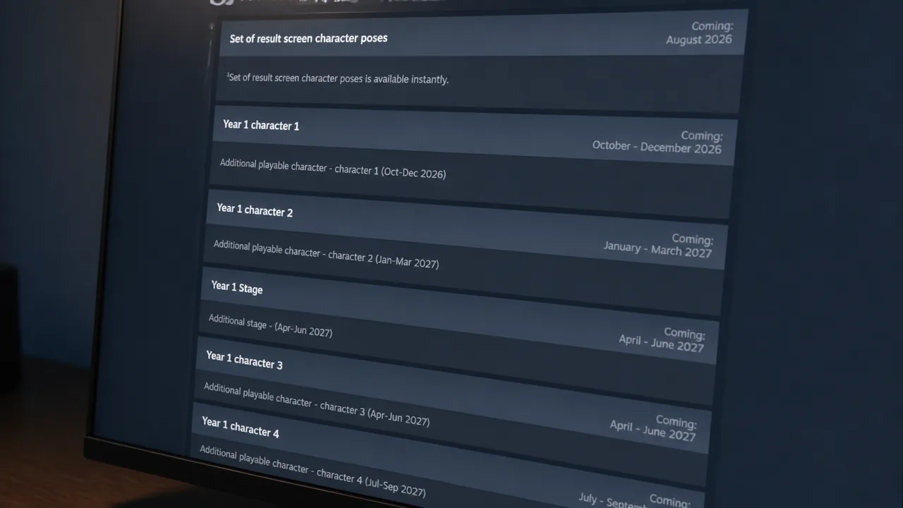 Marvel Tokon Fighting Souls Year 1 Pass schedule on Steam