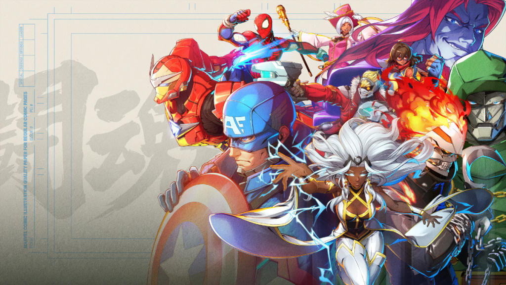Marvel Tokon: Fighting Souls promo image featuring the game's stacked roster,