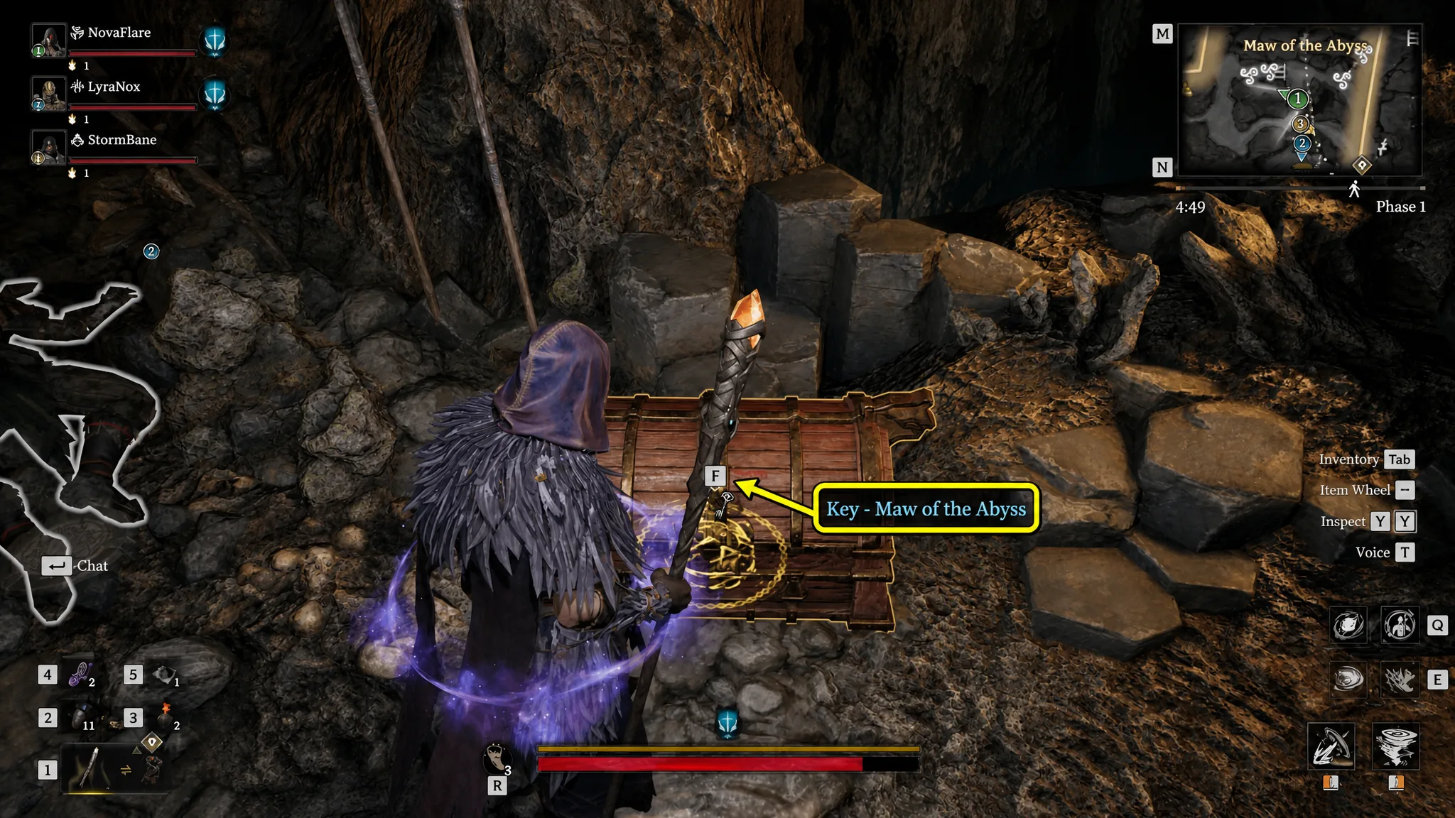 Maw of the Abyss chest location Mistfall Hunter (2)