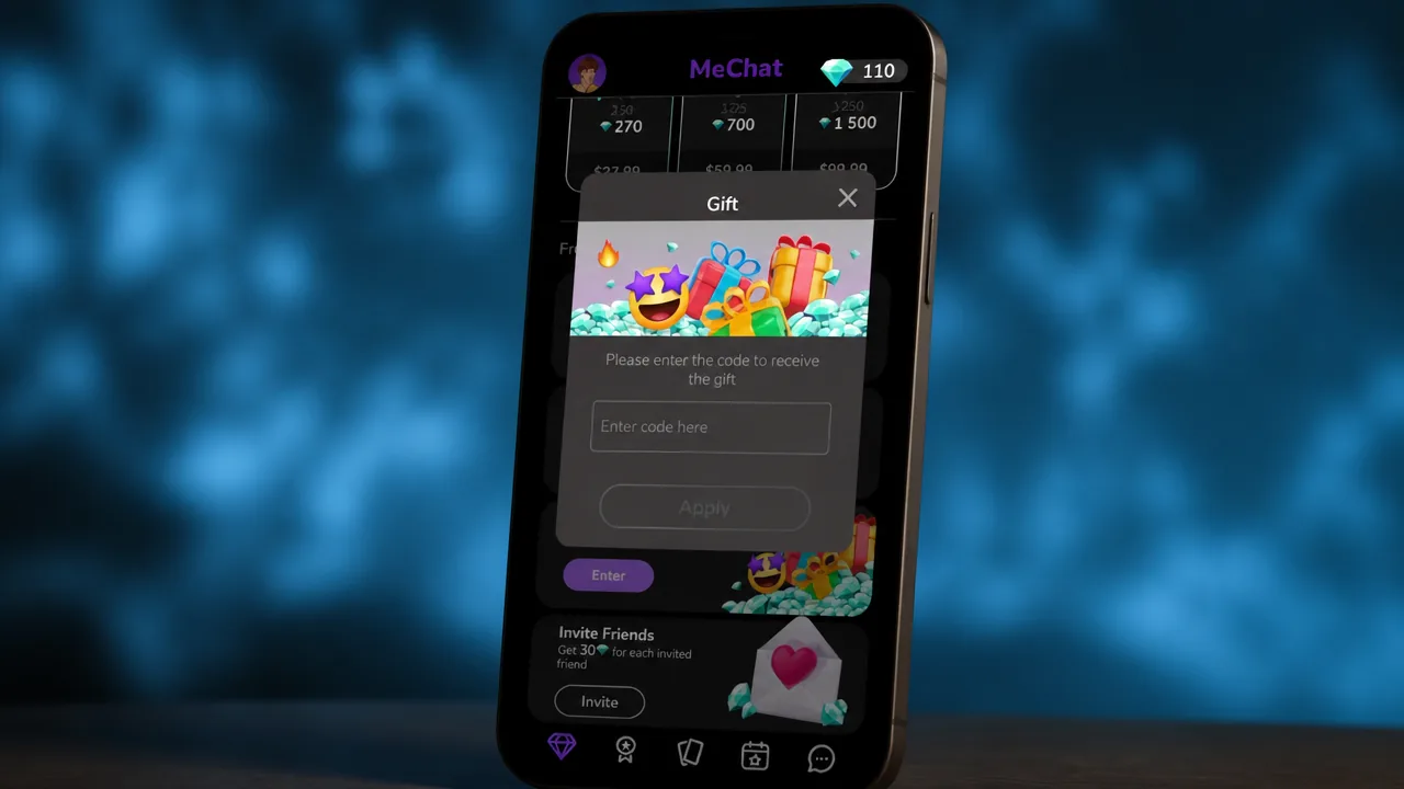 MeChat the codes tab