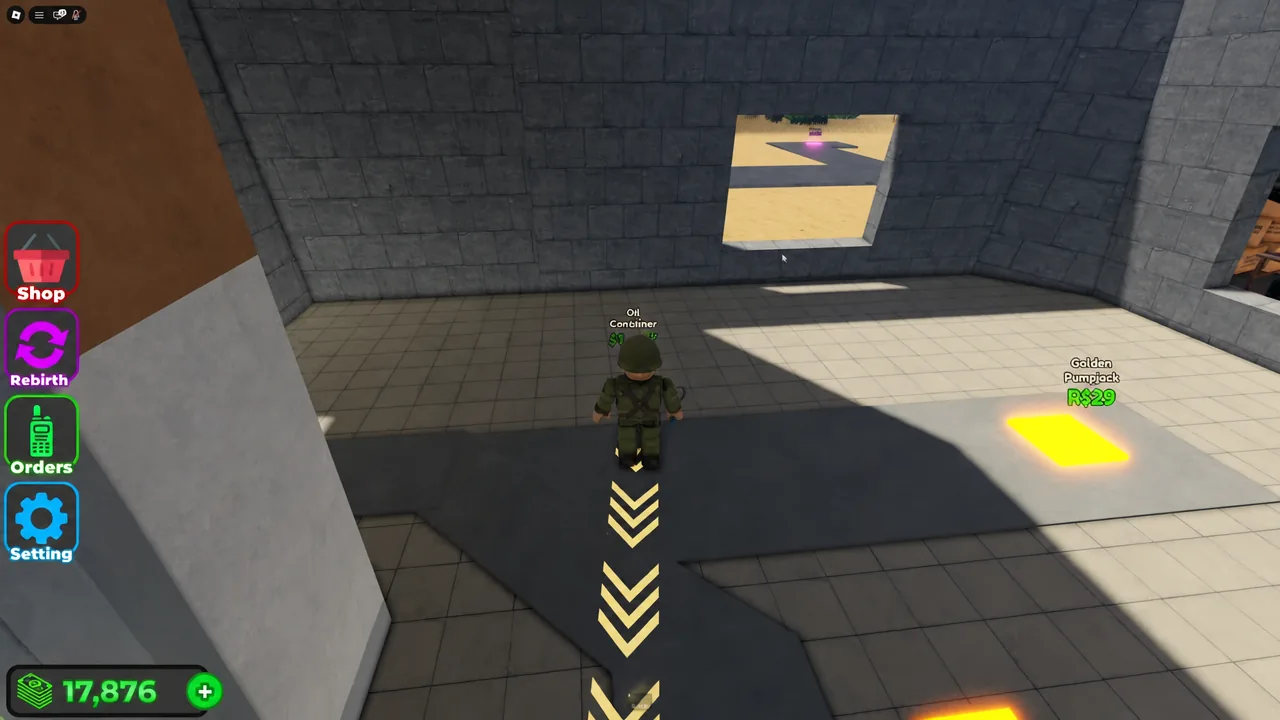 Player fighting invading enemy soldiers at the entrance to the military base
