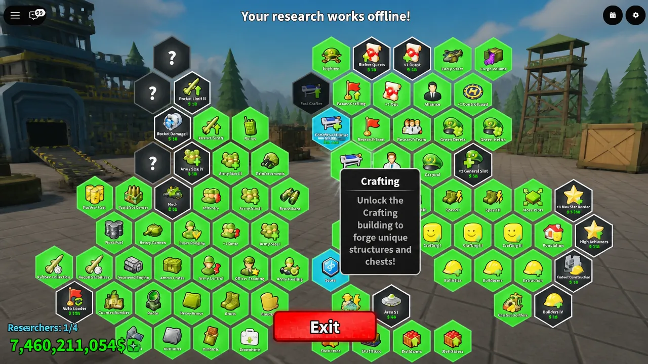 Crafting in Mini War