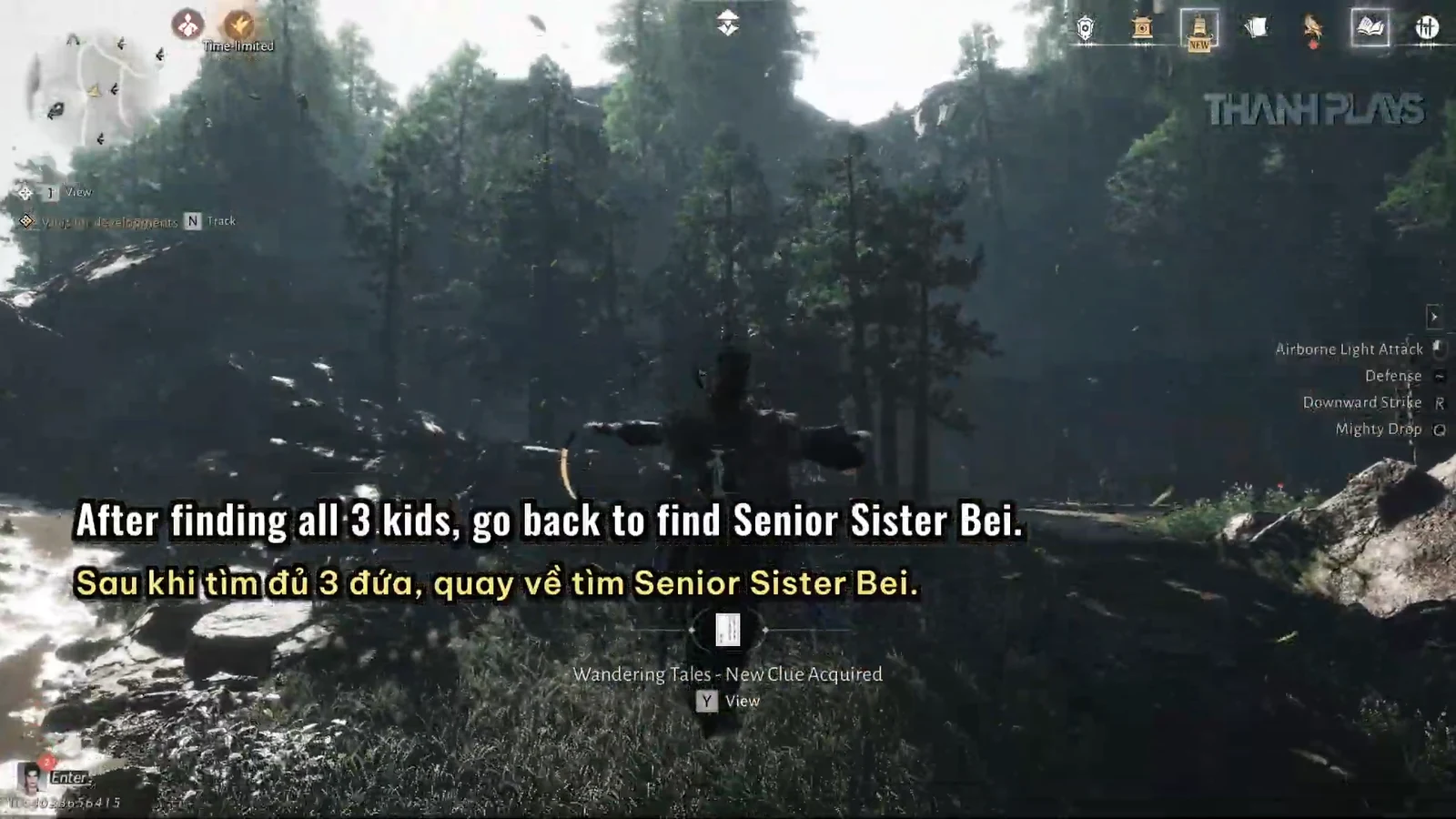 Wandering Tales New Clue Acquired notice after returning the children to Sister Bei