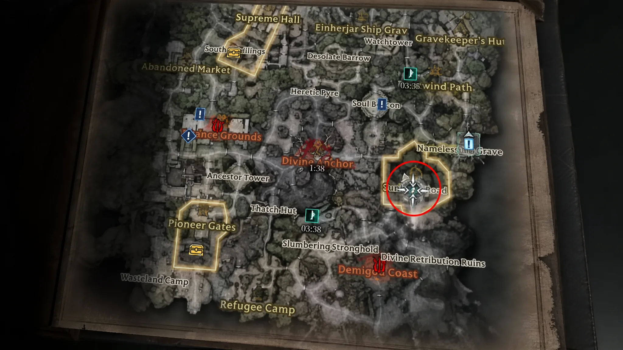 Harpy's first location