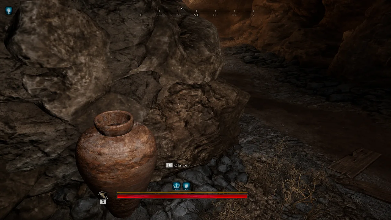 Turning into a Vase using Mimic Dust in Mistfall Hunter