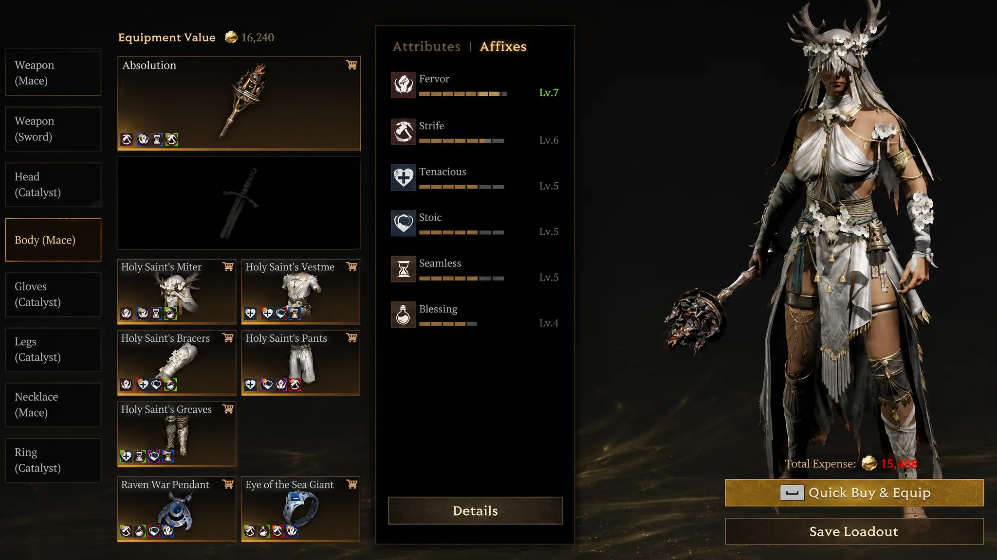 Seer build overview in Mistfall Hunter