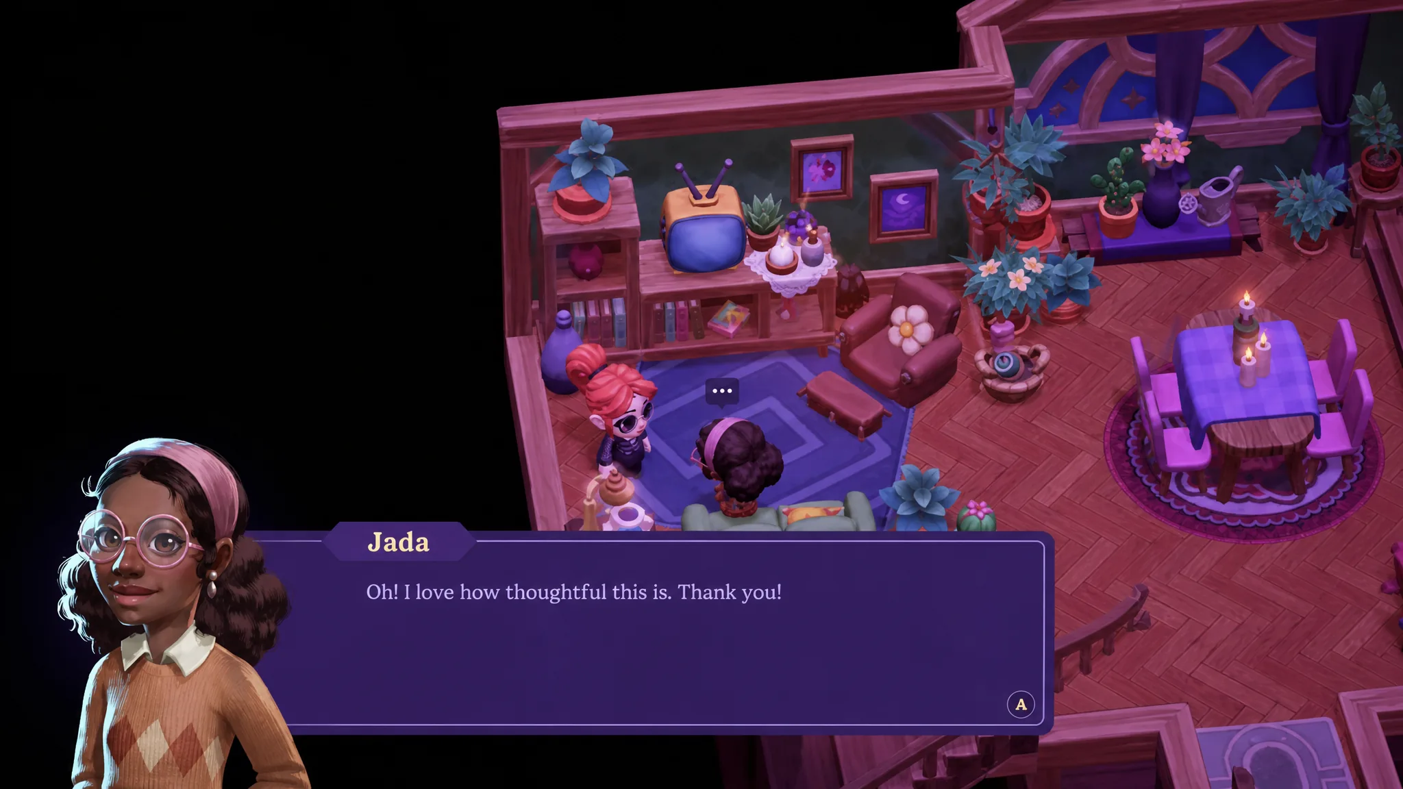moonlight peaks jada talking to the main character inside her house