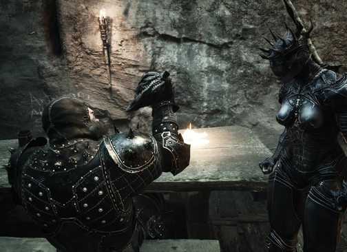 Cutscene of Gragu after eating the Heart of Vatra, leaving his Shell available to inhabit