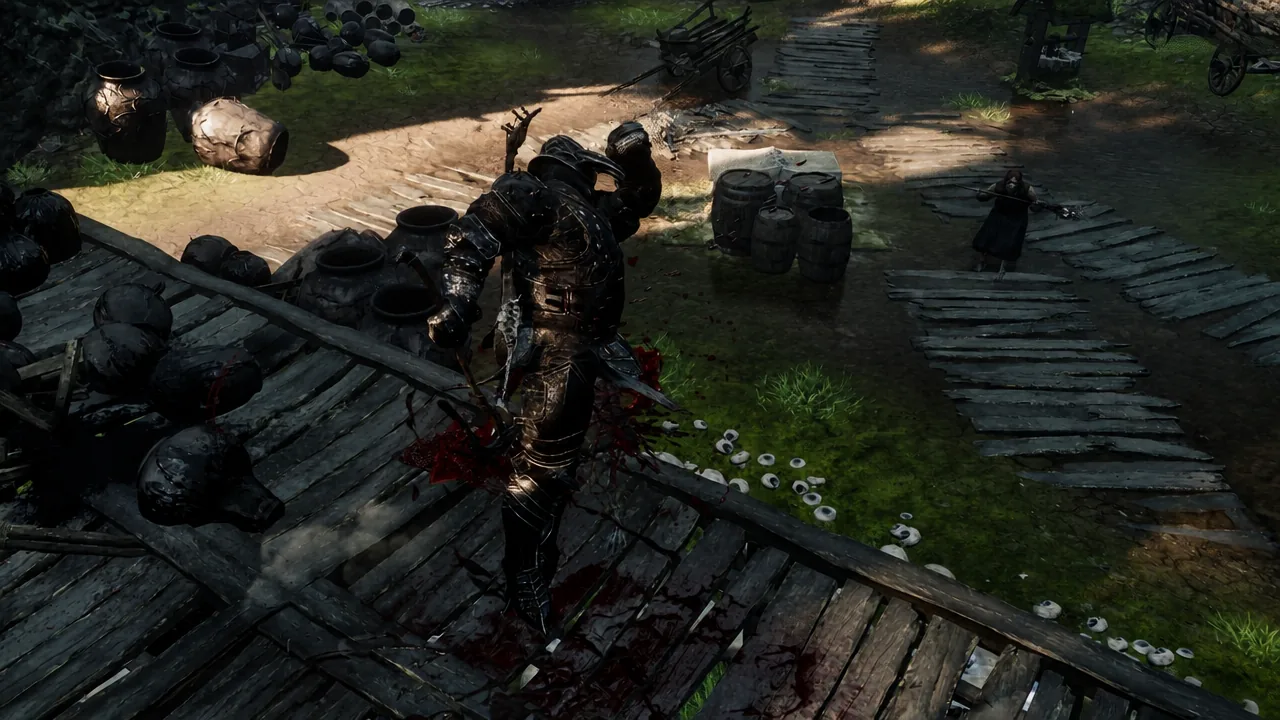 The airborne spin attack granted by Magdalena's Memento on the Axe and Dagger